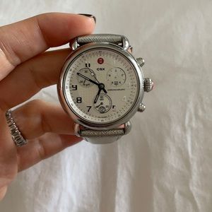 Stainless steel Michele watch